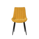 Silla MILA, en mostaza, vista frontal