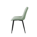 Silla MILA, en menta, vista lateral