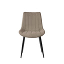 Silla MILA, en taupe, vista frontal