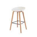 Taburete alto RONIE con patas de madera