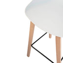 Taburete alto RONIE con patas de madera