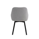 Silla AMELIE, en gris claro, vista trasera