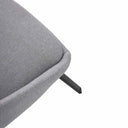 Silla AMELIE, en gris claro, detalle del acabado
