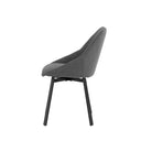 Silla AMELIE, en gris oscuro, vista lateral