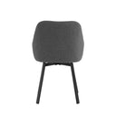 Silla AMELIE, en gris oscuro, vista trasera