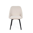 Silla AMELIE, en beige, vista trasera en perspectiva