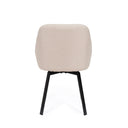 Silla AMELIE, en beige, vista trasera