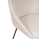 Silla AMELIE, en beige, detalle del acabado