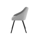 Silla LANNA, en gris claro, vista lateral
