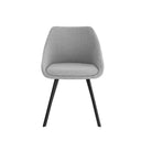 Silla LANNA, en gris claro, vista frontal