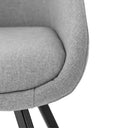 Silla LANNA, en gris claro, detalle del acabado
