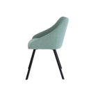 Silla LANNA, en menta, vista lateral