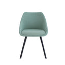 Silla LANNA, en menta, vista frontal