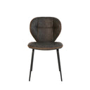 Silla DAFNE, en gris, vista frontal