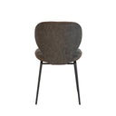 Silla DAFNE, en gris, vista trasera