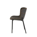 Silla MAYKA, en gris, vista lateral