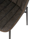 Silla MAYKA, en gris, detalle del acabado