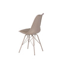 Silla KENDRA, en beige, vista trasera en perspectiva