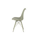 Silla KENDRA, en menta, vista lateral