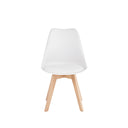 Silla KARINA, en blanco, vista frontal