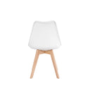 Silla KARINA, en blanco, vista trasera
