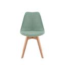 Silla MILENA, en menta, vista frontal