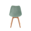 Silla MILENA, en menta, vista trasera