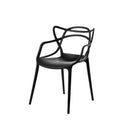 Silla VICTORIA, en negro, vista en perspectiva