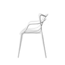 Silla VICTORIA, en blanco, vista lateral