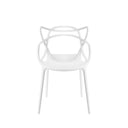 Silla VICTORIA, en blanco, vista frontal