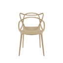 Silla VICTORIA, en beige, vista frontal