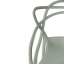 Silla VICTORIA, en menta, detalle del acabado