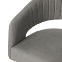 Silla KORA, en gris oscuro, detalle del acabado