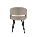 Silla KORA, en taupe, vista trasera