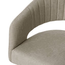 Silla KORA, en taupe, detalle del acabado