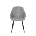 Silla NATALIA, en gris claro, vista frontal