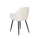 Silla NATALIA, en beige, vista trasera en perspectiva