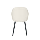 Silla NATALIA, en beige, vista trasera