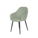 Silla NATALIA, en menta, vista en perspectiva