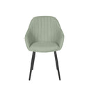 Silla NATALIA, en menta, vista frontal