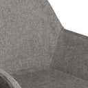 Silla ISABELLA de patas negras, en gris oscuro, detalle del acabado