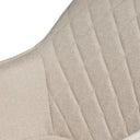 Silla AMALIA, en beige, detalle del acabado