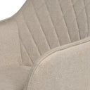 Silla AMALIA, en beige, detalle del acabado