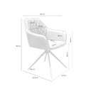 Croquis de medidas — Silla AMALIA