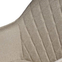 Silla AMALIA, en taupe, detalle del acabado