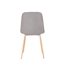 Silla ILIANA, en gris claro, vista trasera