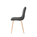 Silla ILIANA, en gris oscuro, vista lateral