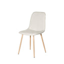 Silla ILIANA, en beige, vista en perspectiva