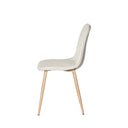 Silla ILIANA, en beige, vista lateral
