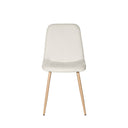 Silla ILIANA, en beige, vista frontal